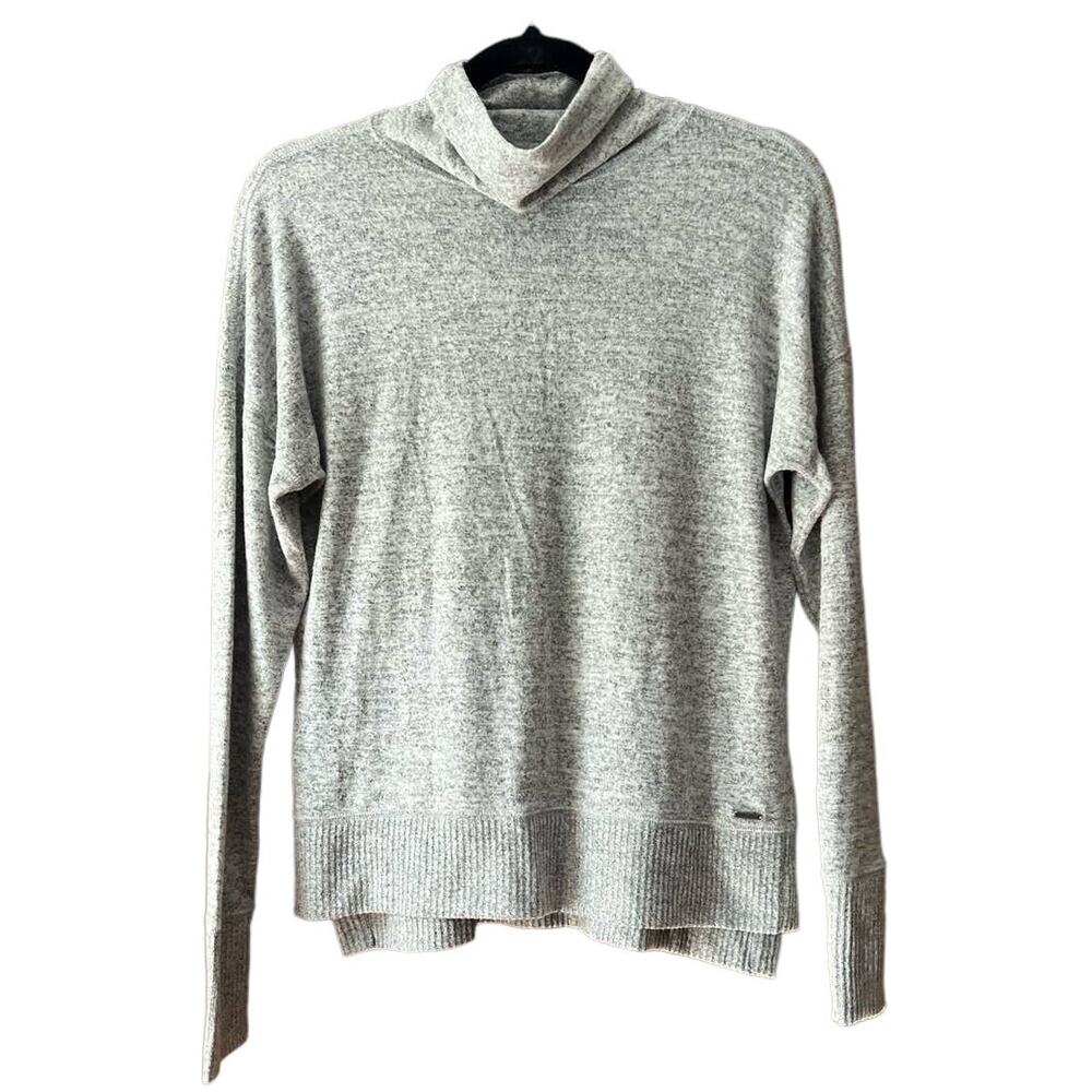 Abercrombie & Fitch Women's Turtleneck Soft Cozy Sweater Long Sleeve Gray Size S - Picture 2 of 10